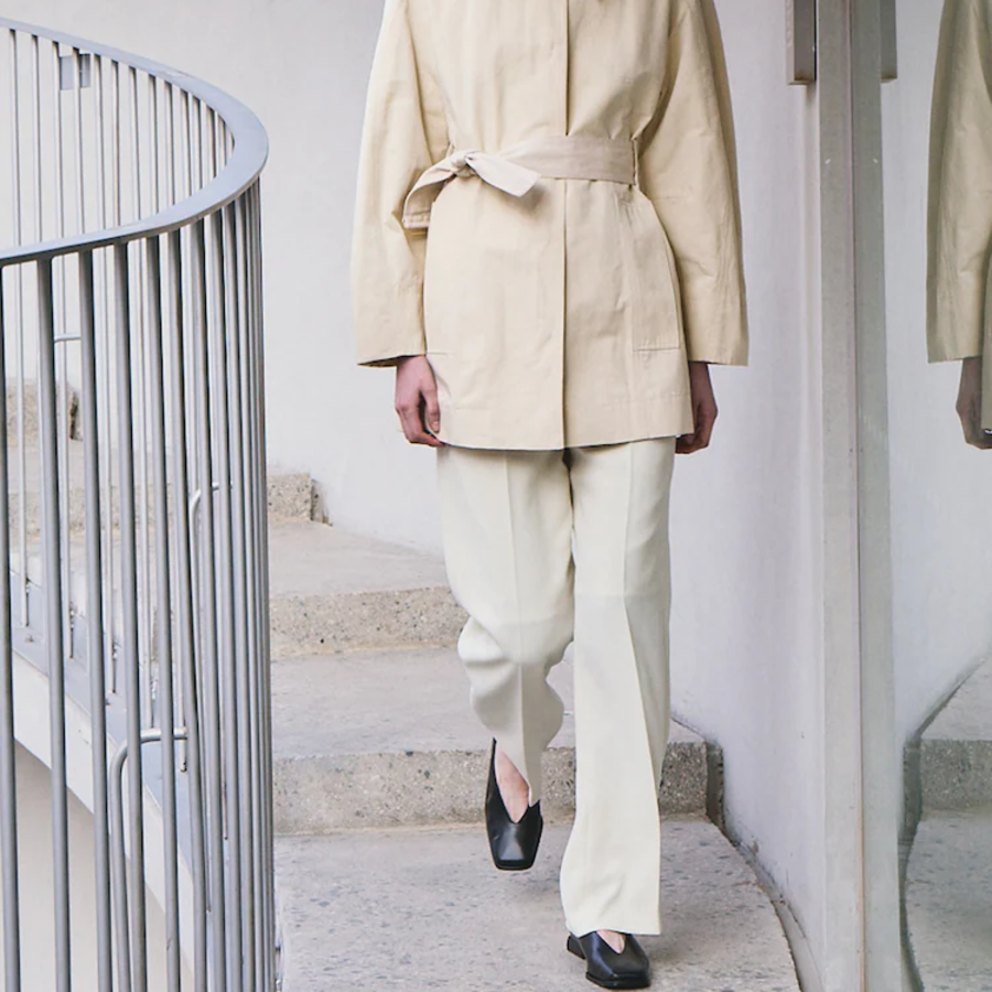 KUHO Straight Fit Pants - Ivory