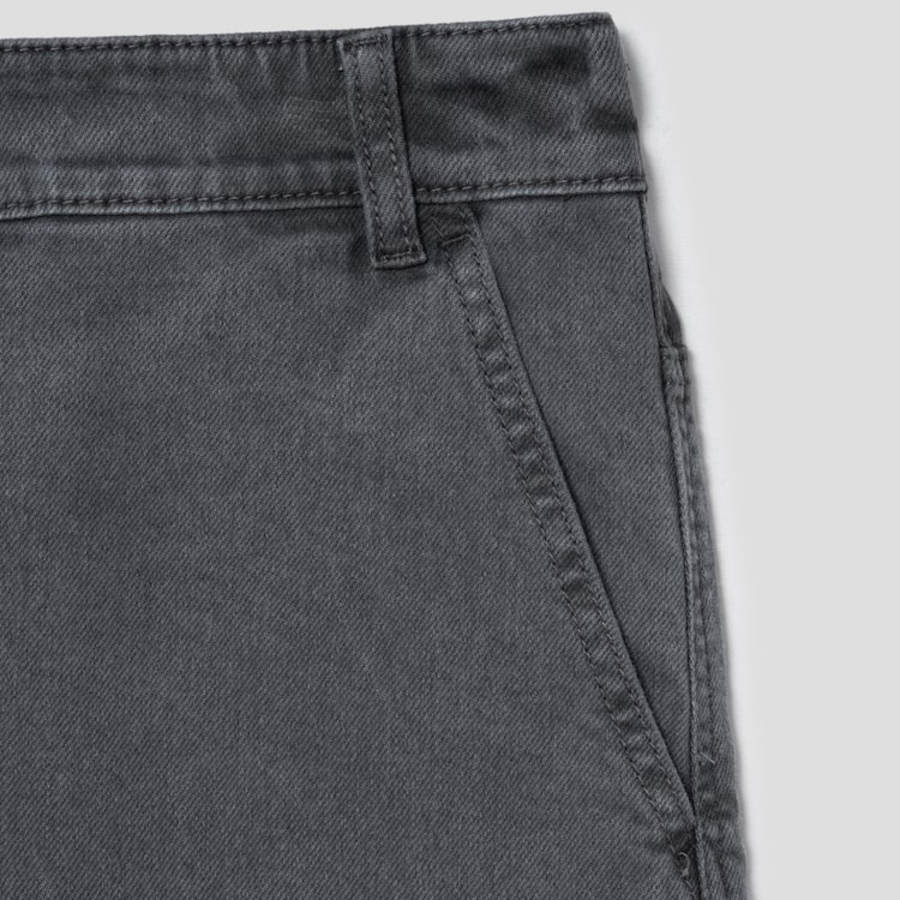 KUHO Tapered-Fit Denim Pants - Grey