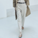 KUHO Tapered-Fit Denim Pants - Ivory