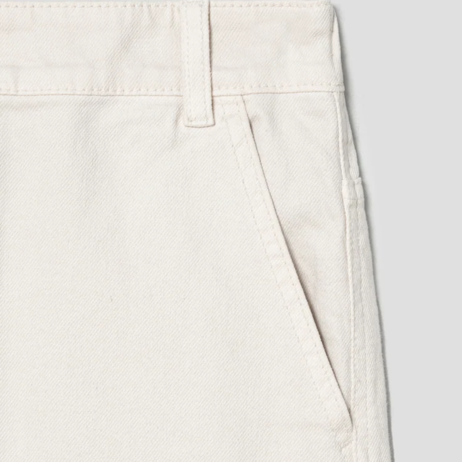 KUHO Tapered-Fit Denim Pants - Ivory