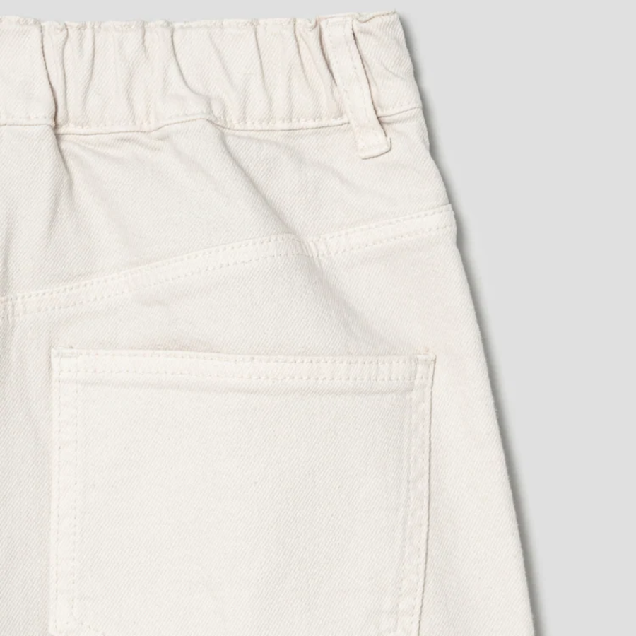 KUHO Tapered-Fit Denim Pants - Ivory