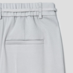 KUHO String Wide Fit Pants - Light Grey