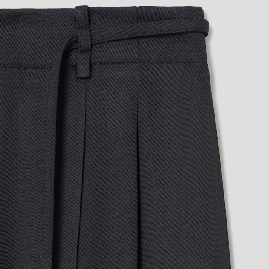 KUHO String Wide Fit Pants - Navy