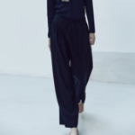 KUHO String Wide Fit Pants - Navy