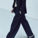KUHO String Wide Fit Pants - Navy