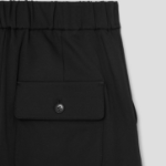 KUHO Stretch Waist Banding Baggy Pants - Black