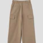 KUHO Cotton Blend Straight Cargo Pants - Beige