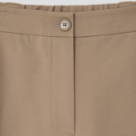 KUHO Cotton Blend Straight Cargo Pants - Beige