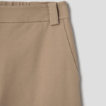 KUHO Cotton Blend Straight Cargo Pants - Beige