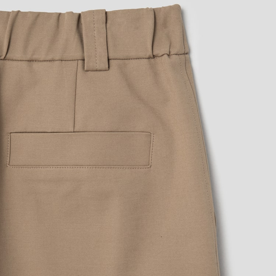 KUHO Cotton Blend Straight Cargo Pants - Beige