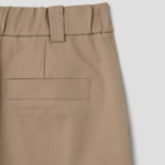 KUHO Cotton Blend Straight Cargo Pants - Beige