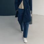 KUHO Cotton Blend Straight Cargo Pants - Navу