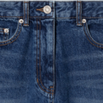 KUHO Washing Denim Drop Crotch Pants - Blue