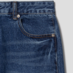 KUHO Washing Denim Drop Crotch Pants - Blue