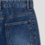 KUHO Washing Denim Drop Crotch Pants - Blue