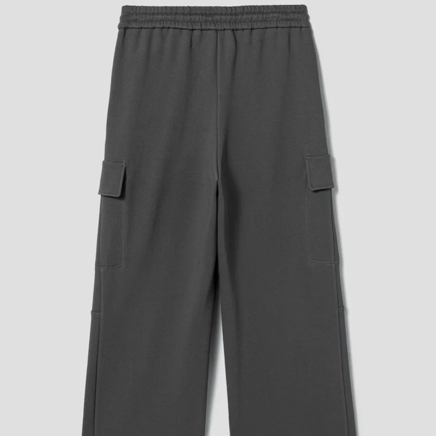 KUHO Cotton Blend Hood Set-Up Pants - Ash