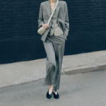 KUHO [Edit] Wool Blend Straight Fit Pants - Grey