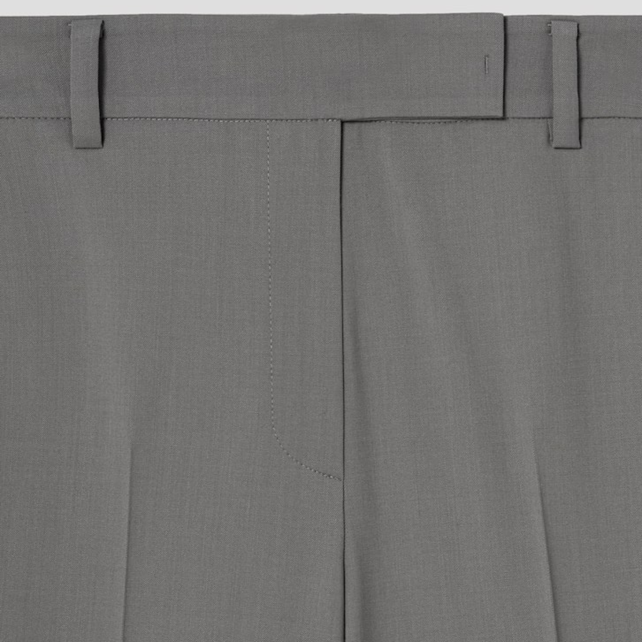 KUHO [Edit] Wool Blend Straight Fit Pants - Grey