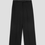 KUHO [Edit] Wool Blend Straight Fit Pants - Black