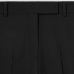 KUHO [Edit] Wool Blend Straight Fit Pants - Black