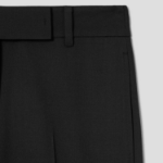 KUHO [Edit] Wool Blend Straight Fit Pants - Black