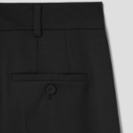 KUHO [Edit] Wool Blend Straight Fit Pants - Black