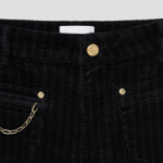 GANNI Stretch Corduroy Magny - Black