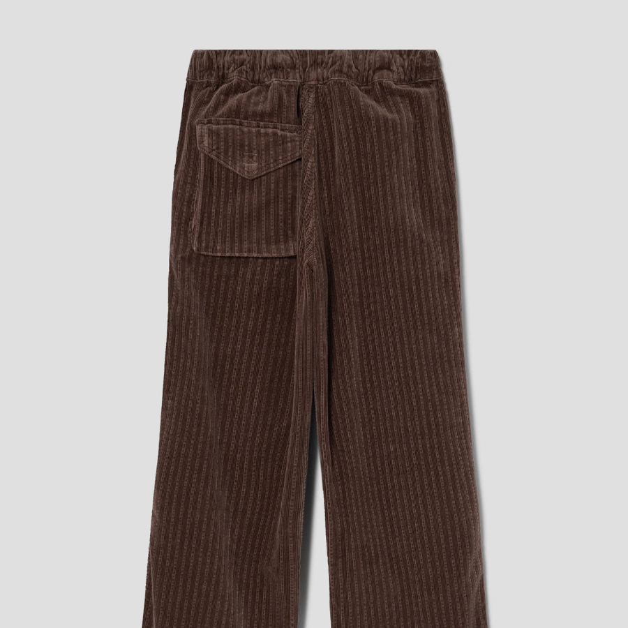 GANNI Stretch Corduroy Drawstring Pants - Brown