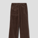 GANNI Stretch Corduroy Drawstring Pants - Brown