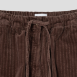 GANNI Stretch Corduroy Drawstring Pants - Brown