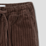 GANNI Stretch Corduroy Drawstring Pants - Brown