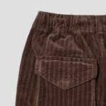 GANNI Stretch Corduroy Drawstring Pants - Brown