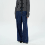 GANNI Crinkled Future Denim Marri - Blue