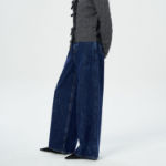 GANNI Crinkled Future Denim Marri - Blue