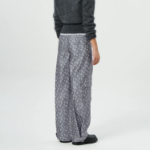GANNI Acetate Jacquard Cargo Pants - Grey