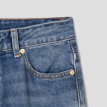 GANNI Rigid Denim Izey - Mid Blue Vintage