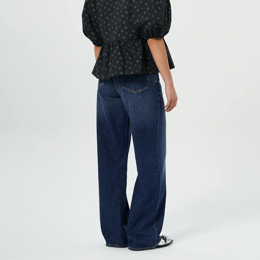 GANNI Rigid Denim Izey - Navy