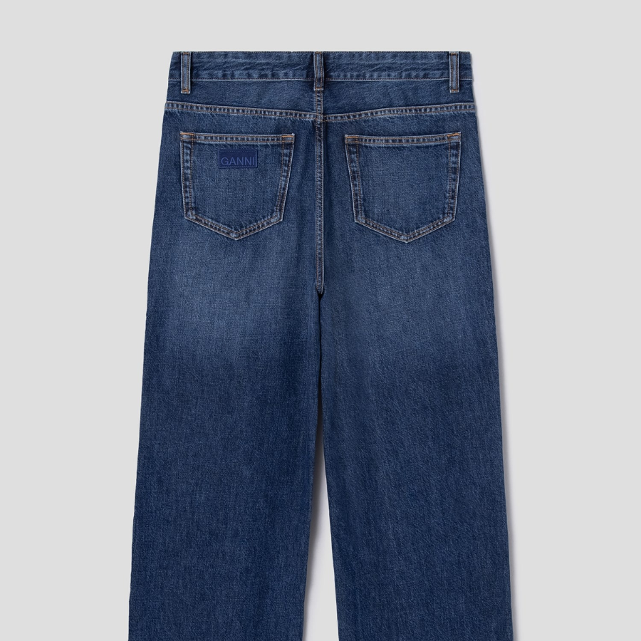 GANNI Rigid Denim Izey - Navy