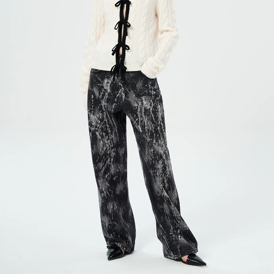 GANNI Heavy Denim Izey - Black