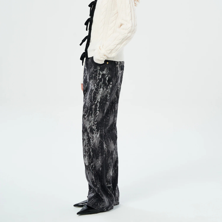 GANNI Heavy Denim Izey - Black