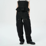 GANNI Fluffy Denim Carpenter Jeans - Black