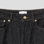 GANNI Fluffy Denim Carpenter Jeans - Black