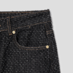 GANNI Fluffy Denim Carpenter Jeans - Black