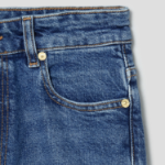 GANNI Stretch Denim Andi - Mid Blue Vintage