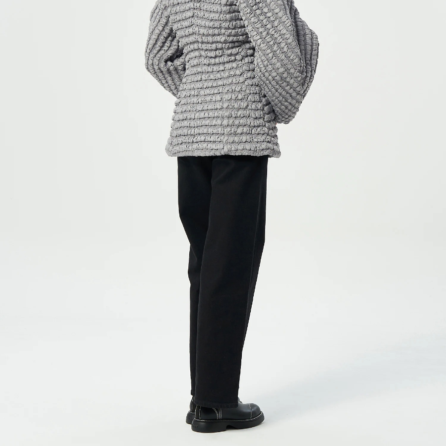 GANNI Stretch Denim Andi - Washed Black/Black