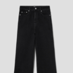 GANNI Stretch Denim Andi - Washed Black/Black