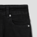GANNI Stretch Denim Andi - Washed Black/Black