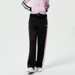 GANNI Sporty Jersey Straight Leg Pants - Black