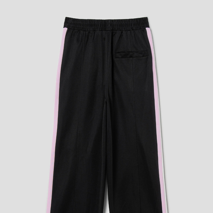 GANNI Sporty Jersey Straight Leg Pants - Black