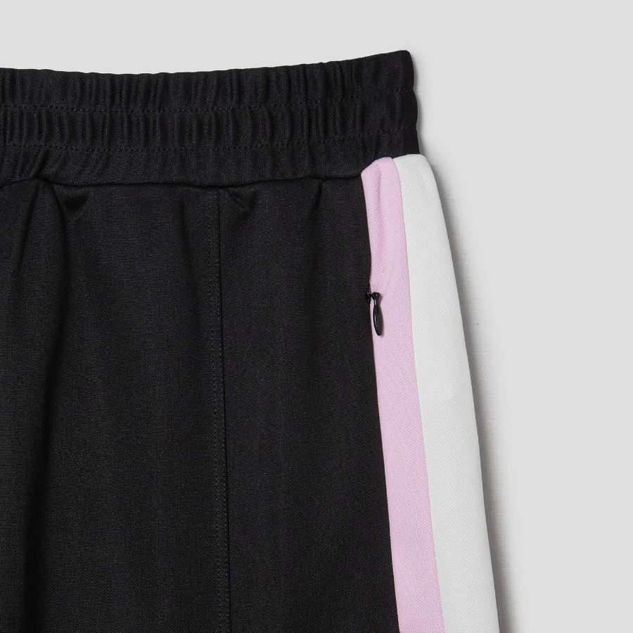 GANNI Sporty Jersey Straight Leg Pants - Black